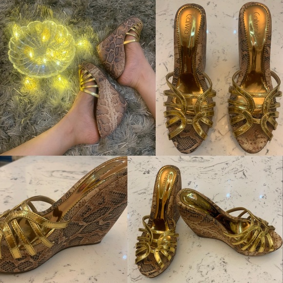 Catwalk Shoes - 🎊 CATWALK Snake Print Wedges